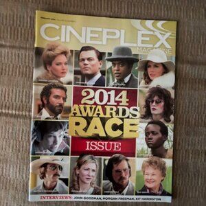 2/$40 CINEPLEX Magazine Feb 2014 Vol 15 No 2 Awards Race Oscars Morgan Freeman